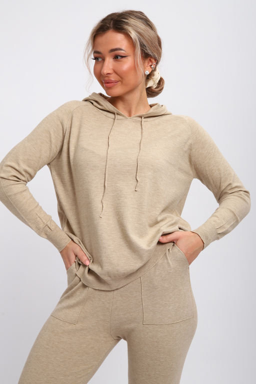 Костюм вязаный теплый с брюками и кофтой #6