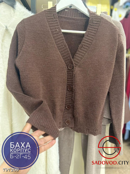 Свитер-кофта на пуговицах - Bruno фото 4