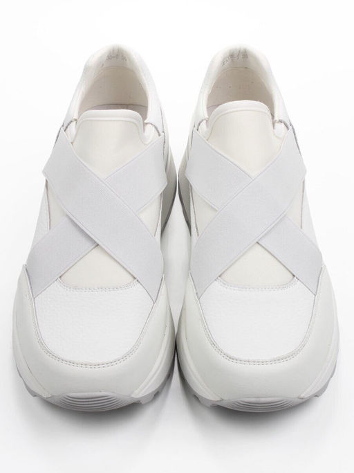 03-A1030-9 WHITE Кроссовки женские (натуральная кожа)