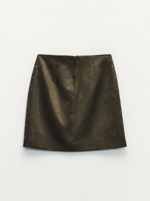 Мини юбка из искусственной замши / Zarina  фото 2