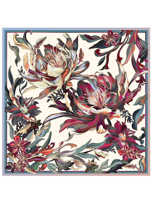 Платок жен. шелк 90х90 E03-8537-14