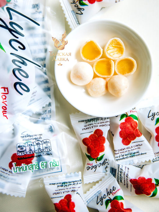 Молочные Ириски c Желейной Начинкой Личи - MY CHEWY фото 2