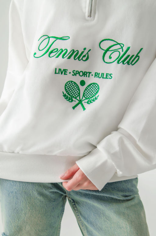 Арт. 1-5138 Свитшот женский полузамок 44-50 (4 шт) Цвет:молочный - Калинка фото 10