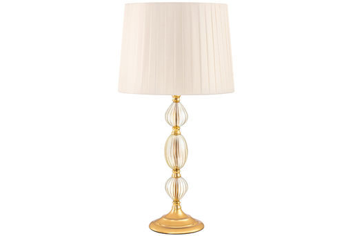 Настольная лампа 30*30*58 см + слоновая кость круг абажур