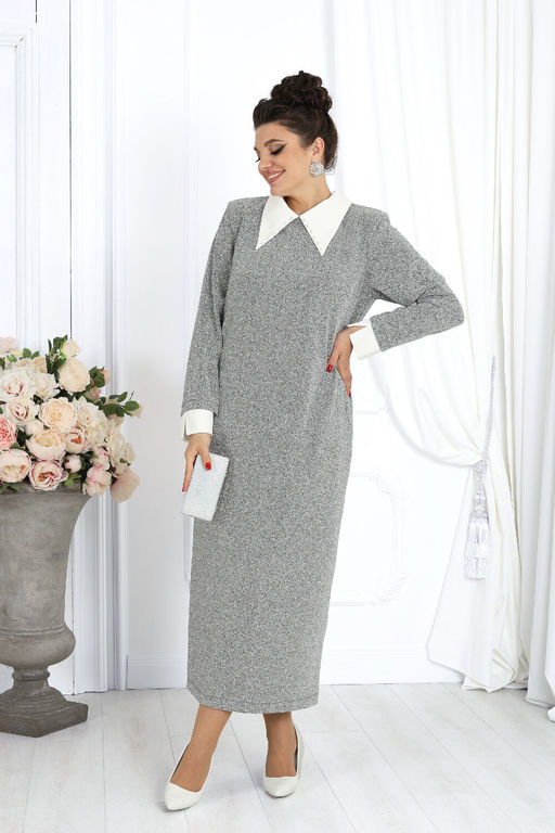 Платье Ninele 6036 серебро фото 16