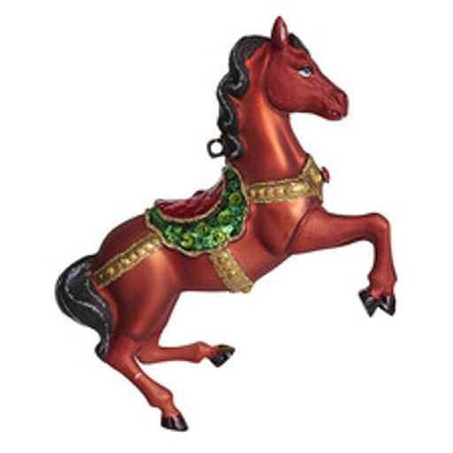 Лошадь цирковая гнедая (стекло) 11,5х3,5х10 см - Holiday classics фото 2