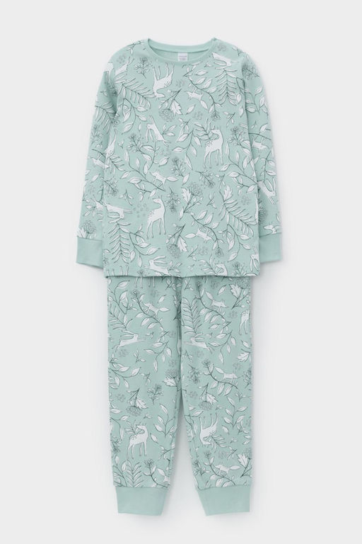 Crockid _ К 1552/лесные друзья на голубой дымке пижама дет  фото 2