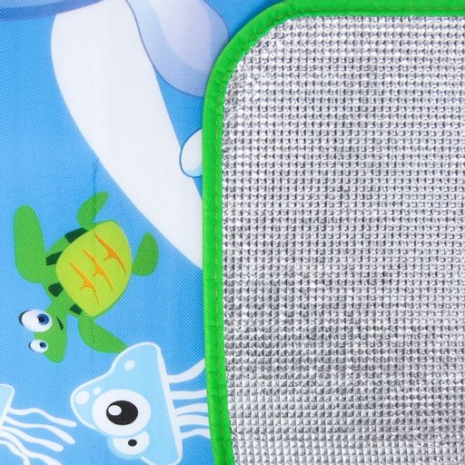 Игровой коврик для детей на фольгированной основе Солнечный пляж, размер 177х145x0,5 см, Крошка Я  фото 4