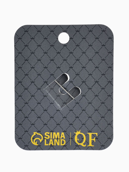 Брошь «Дуга с жемчугом», белая в серебре