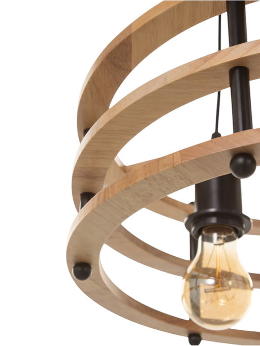 Светильник BayerLux ЭКО «Лот» 3×40 Вт Е27 черный/коричневый 42×42×12(+100)см