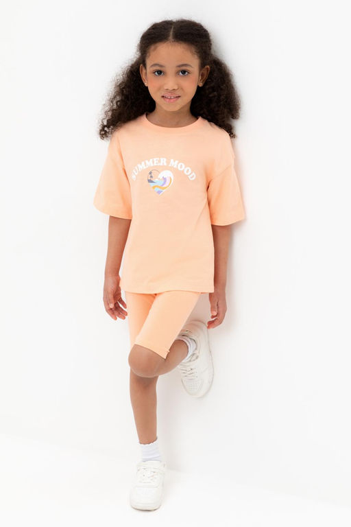 Crockid _ КР 302716-1/бегония к555 фуфайка (футболка) для дев  фото 4