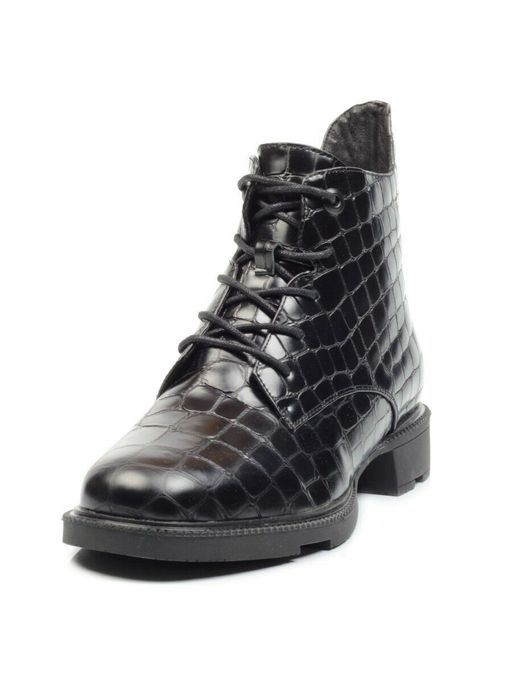 01-CXR130-1P BLACK Ботинки демисезонные женские (натуральная кожа, байка) - Фабричный китай фото 8