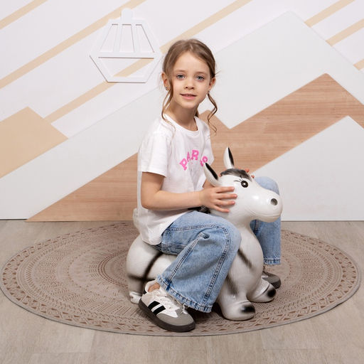 Попрыгун ZABIAKA Зебра, 55?29?50 см, белый фото 7