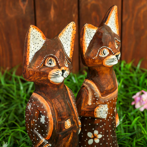 Сувенир «Парочка», 11×9×30 см, дерево