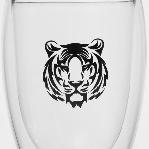 Стакан стеклянный с двойными стенками Magistro «Поль. Тигриный рёв», 350 мл, 8,5×11,5 см