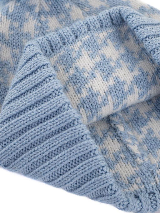 Шапка жен. шерсть+анг+нейл LB-J44008 l.blue/white - Labbra фото 8