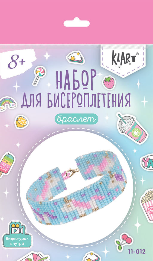 Klart набор для бисероплетения 11-012 Браслет. Единороги 2 см  фото 3