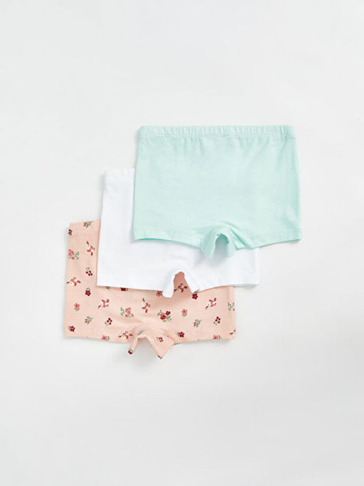 Beli Lastikli Bask?l? K?z Bebek Boxer 3l? - Waikiki фото 2