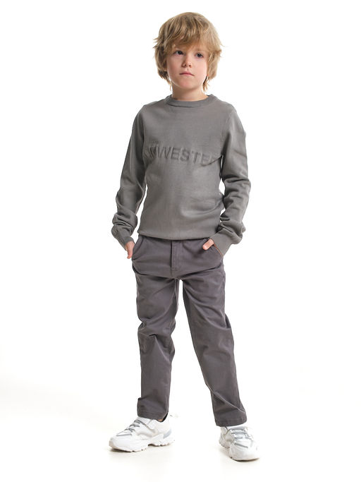 Джемпер Norwester 33-8104 серый - Mini maxi фото 3