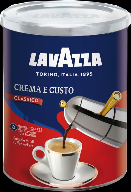 LAVAZZA. Crema E Gusto Classico (молотый) 250 гр. жест.банка