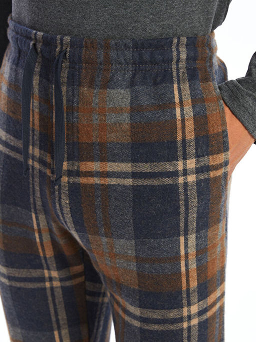 Standart Kal?p Ekose Erkek Pijama Alt