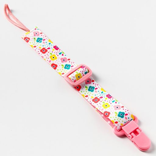 Держатель для пустышки на ленте Цветы - Крошка я фото 3