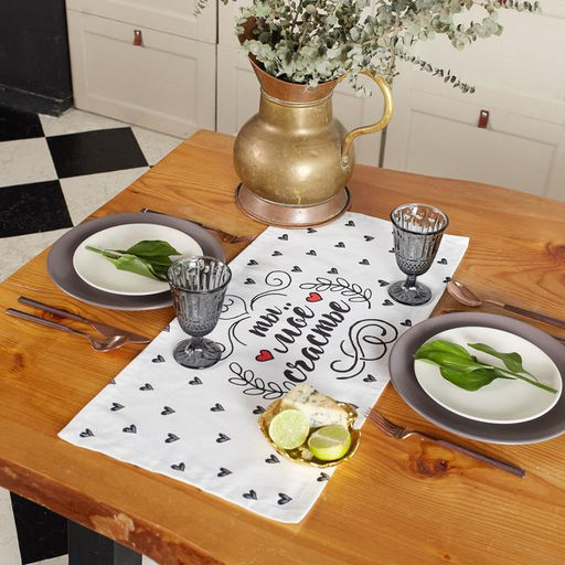 Дорожка Этель Love is 30*70 см, 100% хлопок, саржа 190 г/м2  фото 6