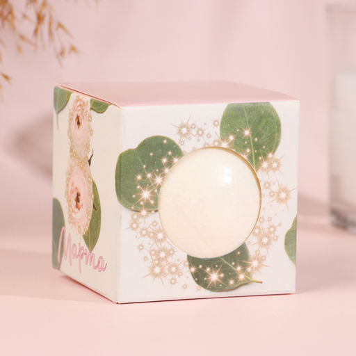 Цена за 2 шт. Бомбочка для ванн розы с 8 марта 120 г - Добропаровъ фото 3