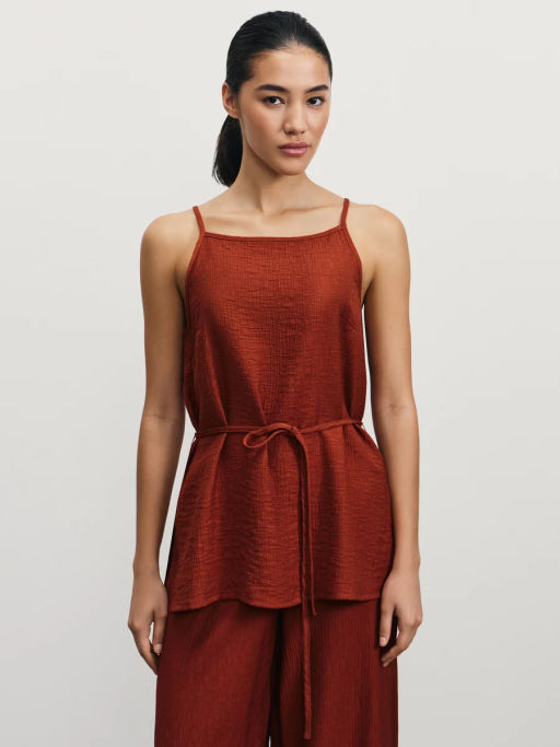 Топ из вискозы на завязках / Zarina  фото 3