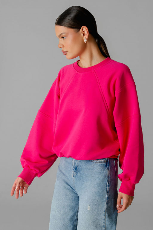 Арт. 15110/2 Свитшот женский укороченный one size (42-50) Цвет:фуксия - Калинка фото 21