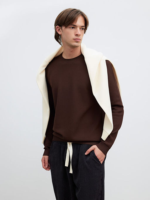 Bisiklet Yaka Erkek Triko Kazak