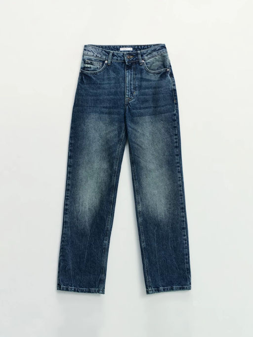 Джинсы straight с высокой посадкой регулярной длины / Zarina