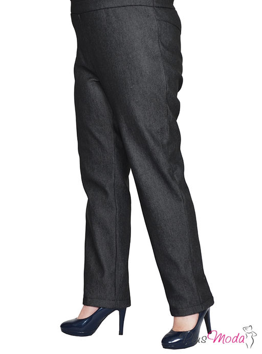 Брюки из джинсовой ткани утепленные на флисе размеры 44-84 - Plus moda фото 2