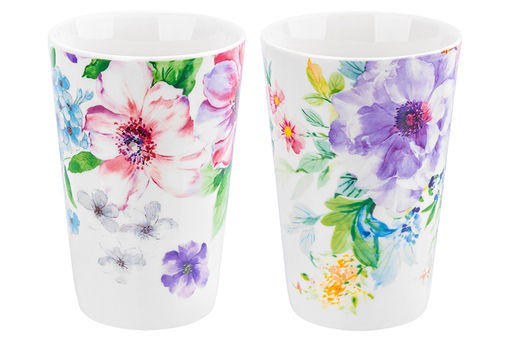 Набор 2 кружек 430 мл Цветы NEW BONE CHINA - Elan gallery фото 7