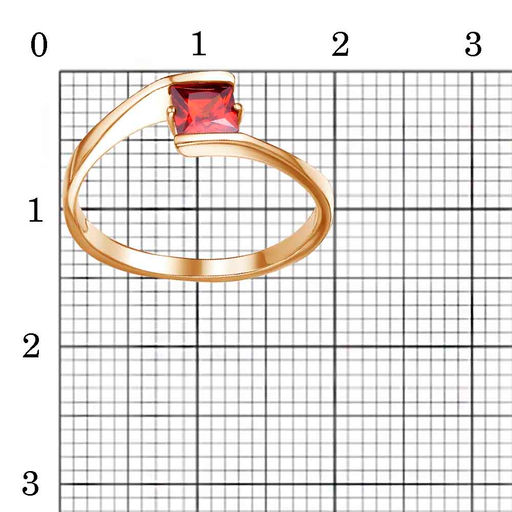 КОЛЬЦО 24814111Гр - Красная пресня фото 2