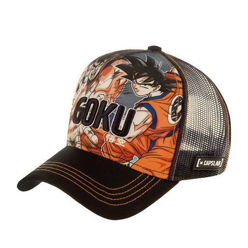 Бейсболка CAPSLAB арт. CL/DBZ4/1/GOK Dragon Ball Goku (черный / оранжевый)