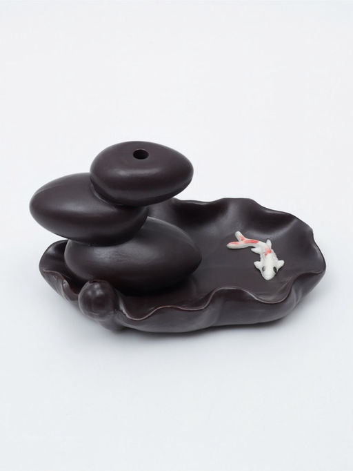 Подставка для благовоний TAKE IT EASY «Баланс и рыбки», стелющийся дым, 4.3×3.5×6 см