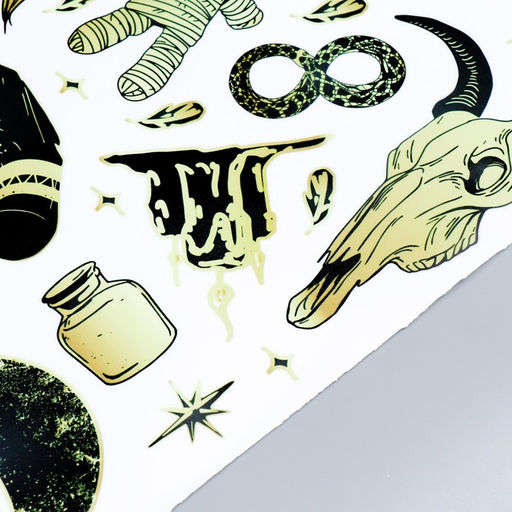 Наклейка интерьерная цветная «Лунное затмение», пластик, набор 2 листа, 30×60 см