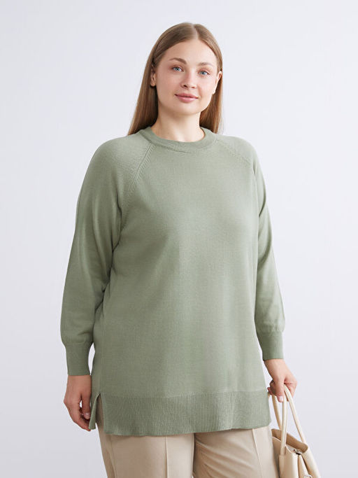 Bisiklet Yaka Kad?n Triko Kazak