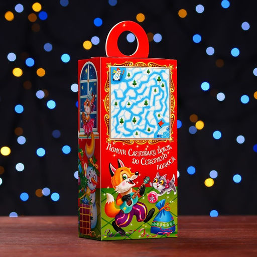 Цена за 5 шт. Подарочная коробка Новогодние посиделки , сюрприз 11 х 6 х 21 см - Simaland фото 2