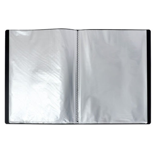 Папка с 30 вкладышами А4, 600 мкм, Calligrata, 15 мм, чёрная  фото 4