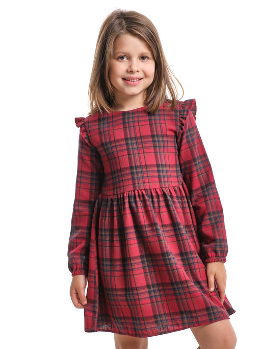 Платье в клетку UD 8050 зеленая-синяя клетка - Mini maxi фото 11