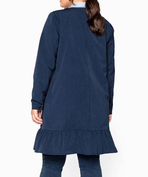 Короткое пальто, синее - Sheego фото 4