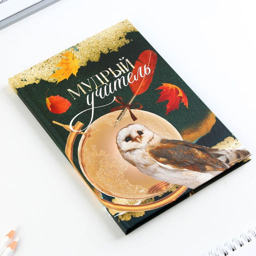 Ежедневник в подарочной коробке, А5, 80 листов, твердая обложка Золотому учителю - Artfox фото 4