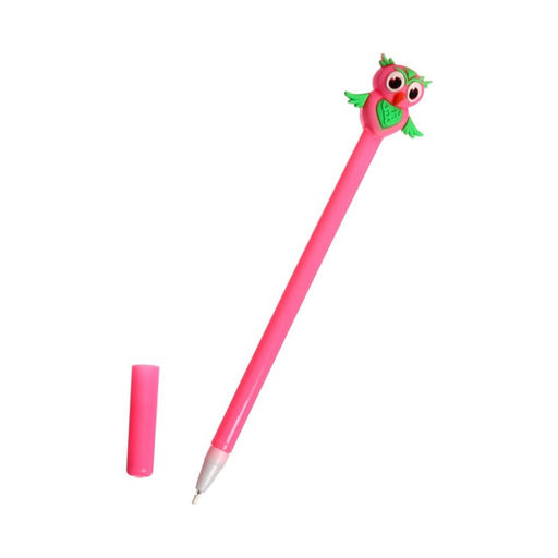 Цена за 12 шт. Ручка - прикол Calligrata «Сова», гелевая, МИКС