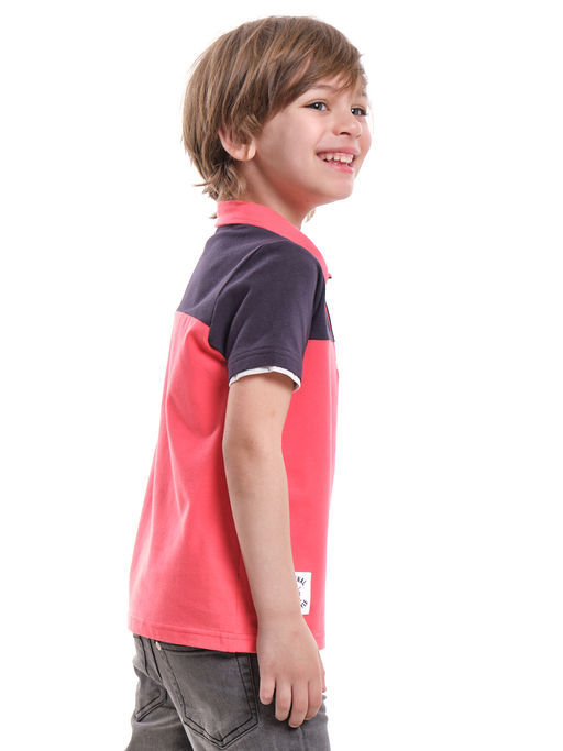Футболка - поло UD 4228 коралловый - Mini maxi фото 2