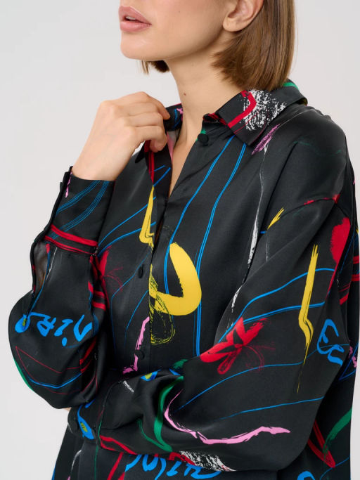 Рубашка женская 12421-33045 multicolor - Eleganzza фото 14