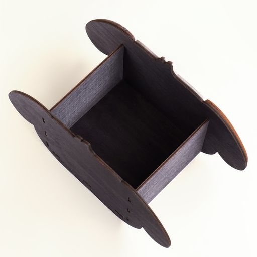 Кашпо деревянное Пёсик 20,5х10,5х12,5 см белый/оранжевый - Дарим красиво фото 4