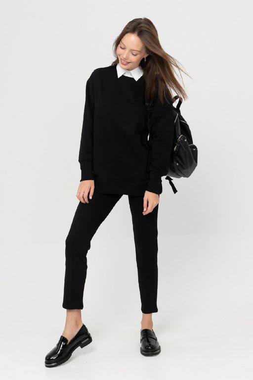 Джемпер женский 404L3-WB черный - Solo mio фото 2