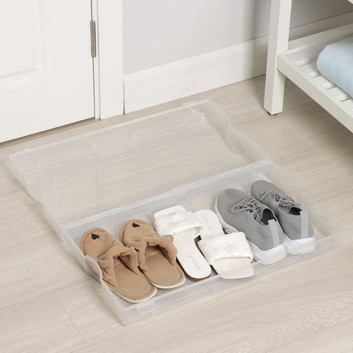 Короб для хранения обуви «Реноме», 61×34×13 см, прозрачный